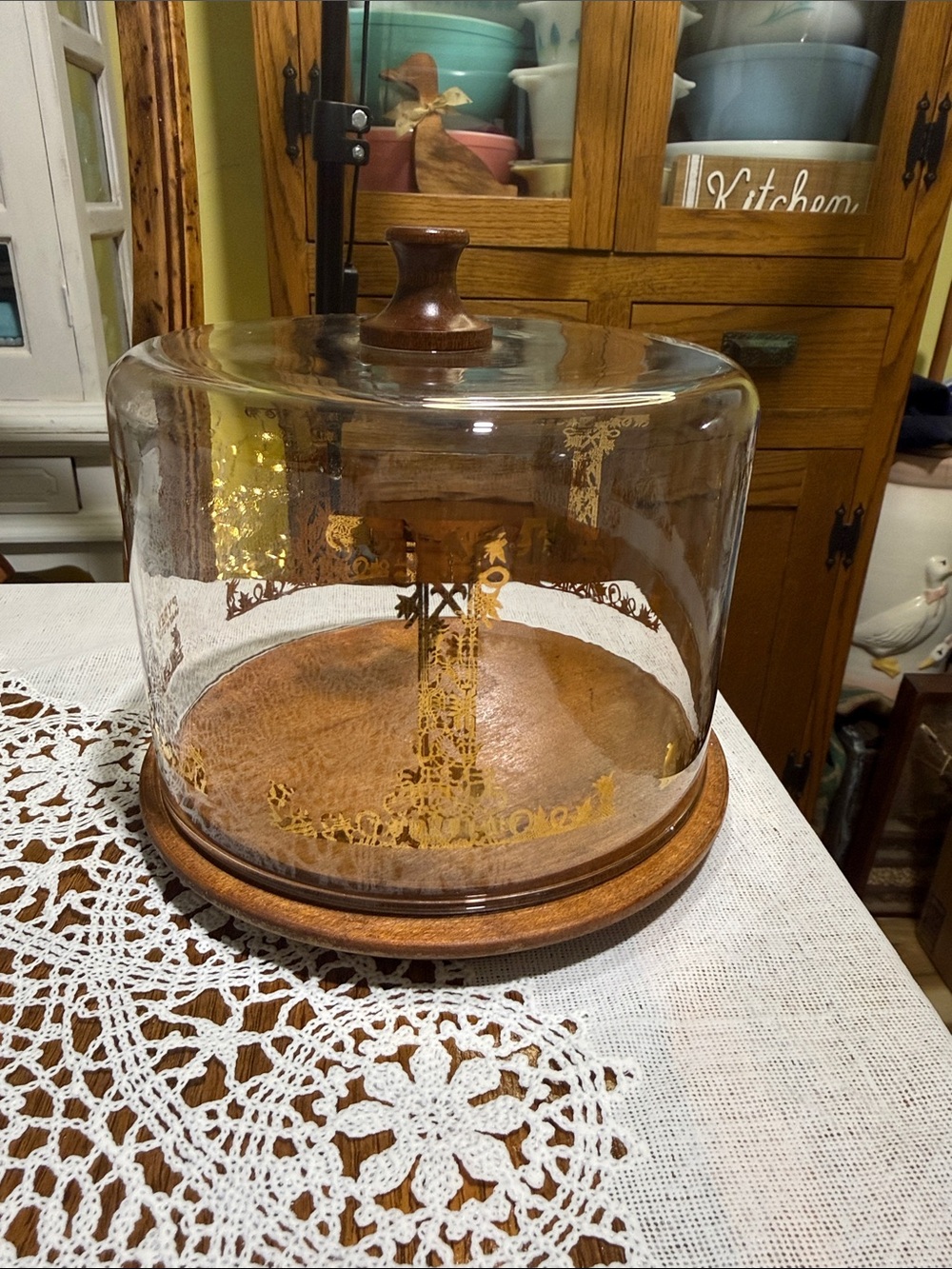 Pyrex Glass Cheese server